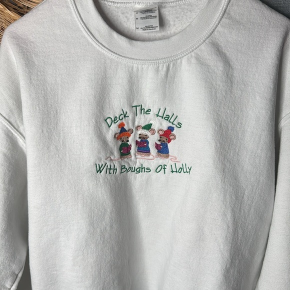 Embroidered Christmas Crewneck - Picture 2 of 5